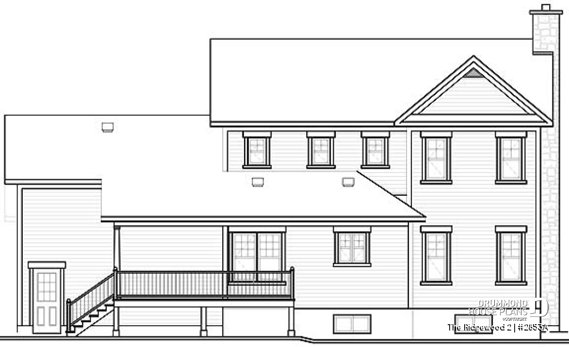 rear elevation - The Ridgewood 2
