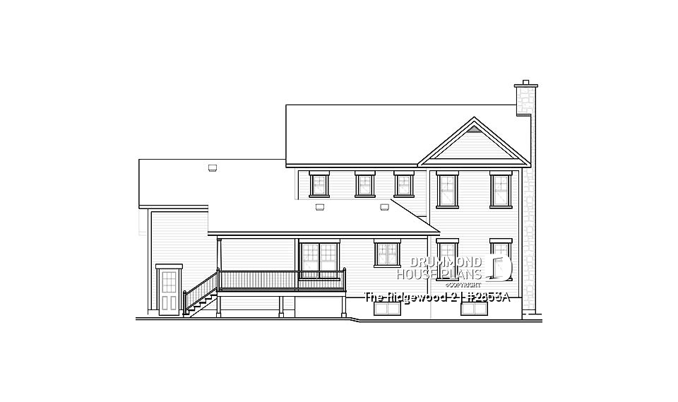 rear elevation - The Ridgewood 2