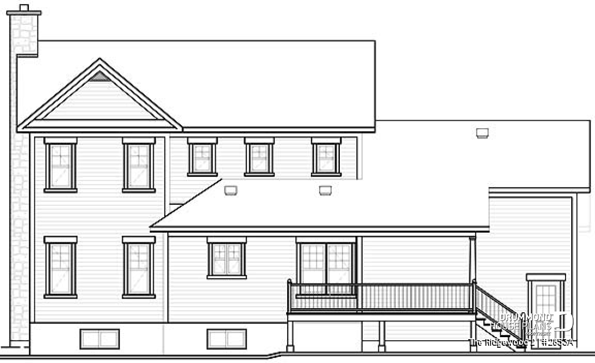 rear elevation - The Ridgewood 2