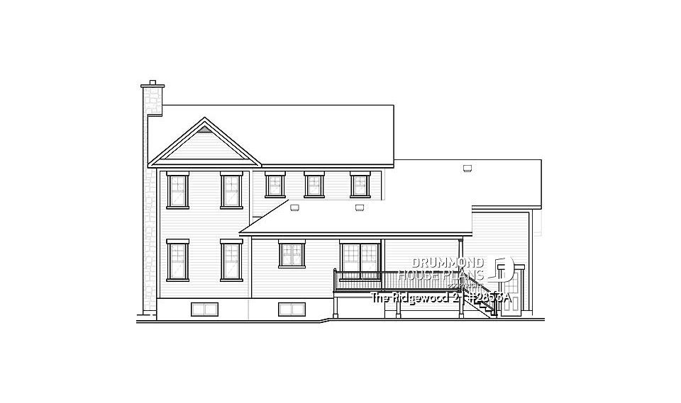 rear elevation - The Ridgewood 2