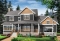Color version 6 - Front - Craftsman house plan, 3 to 4 bedrooms, home office, solarium, side entry 2-car garage, fireplace - Ridgewood 3
