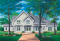 front - BASE MODEL - 5 bed, 3.5 bath, 3-car garage house plan, formal dining & living room, large master (main floor) with ensuite - Carmel