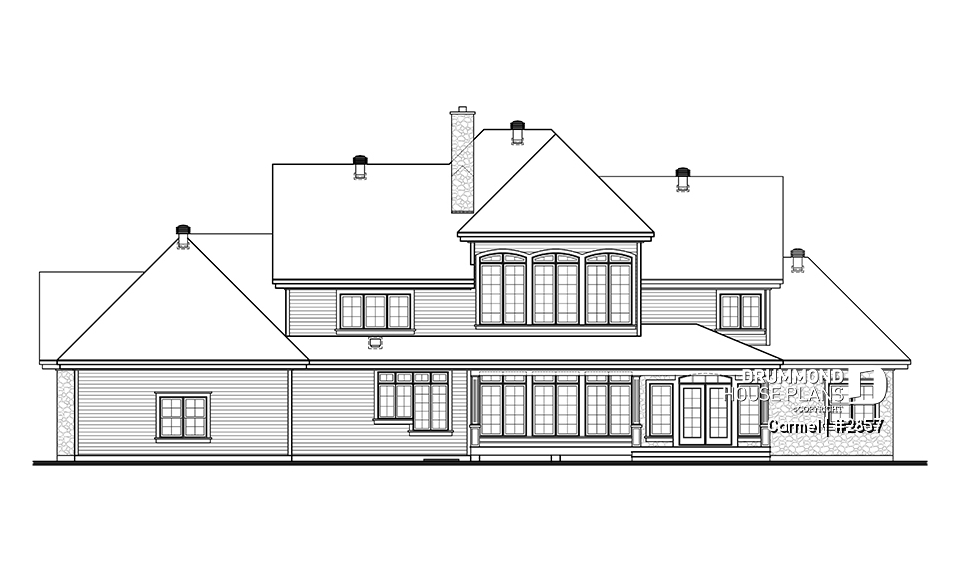 rear elevation - Carmel