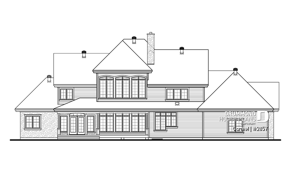 rear elevation - Carmel