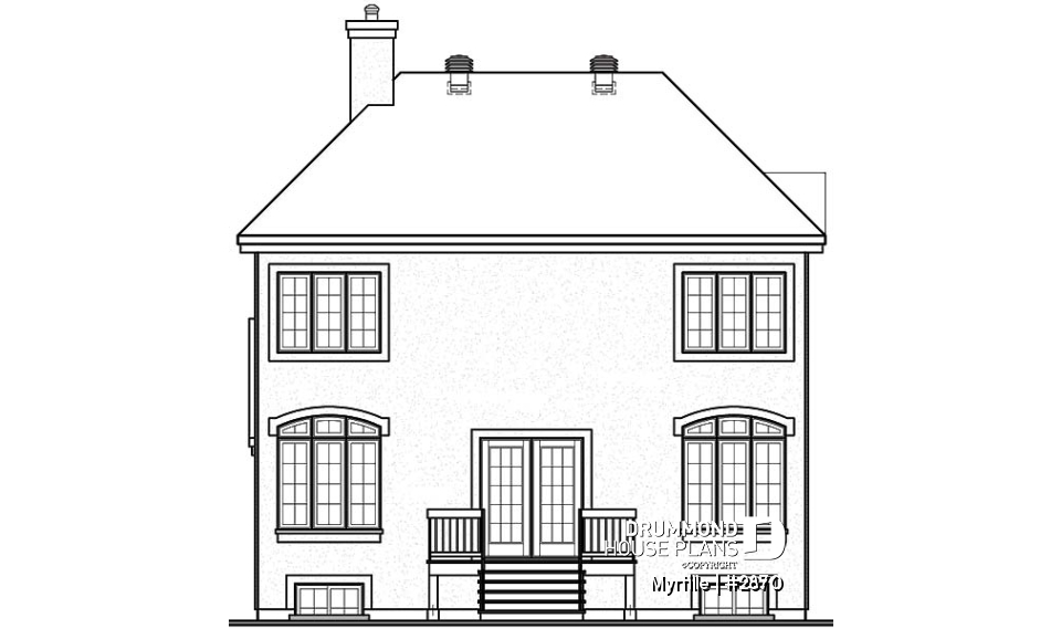 rear elevation - Myrtille