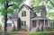 front - BASE MODEL - Beautiful 4 bedroom country style house plan, master ensuite, side-load 2-car garage, solarium - Merriwood