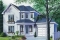 front - BASE MODEL - 3 bedroom house plan with garage, laundry room on main floor - Cupola