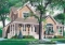 front - BASE MODEL - Country house plan with large master suite, den, formal living and dining room, 2-car garage - The Grange