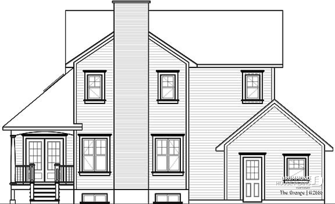 rear elevation - The Grange