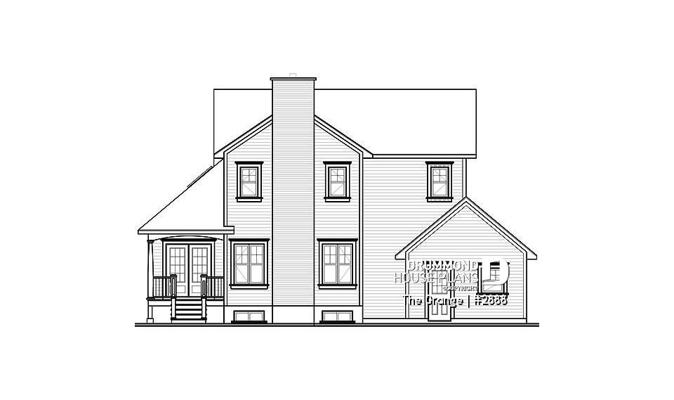 rear elevation - The Grange