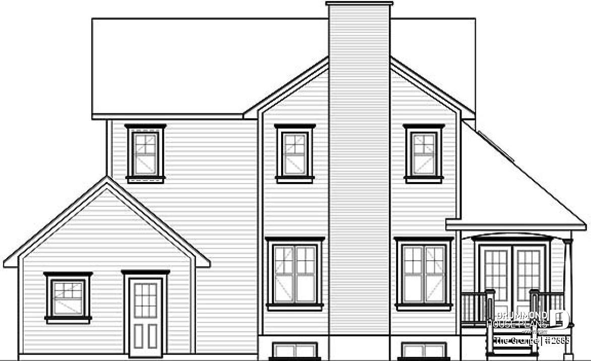 rear elevation - The Grange