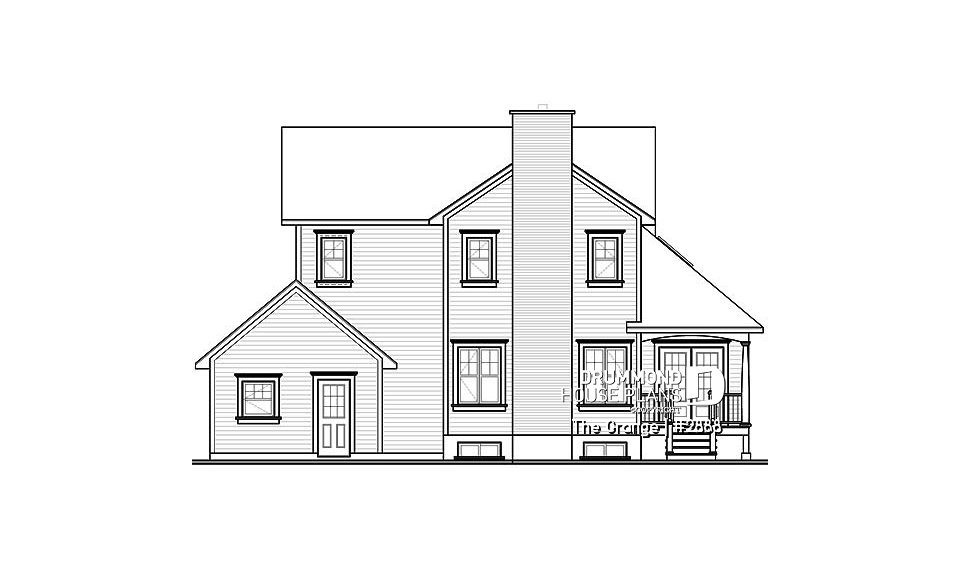 rear elevation - The Grange