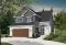 Color version 3 - Front - Narrow lot Traditional 3 to 4 bedroom home plan with 2-car garage, breakfast nook, sunken living room - Oak Lane