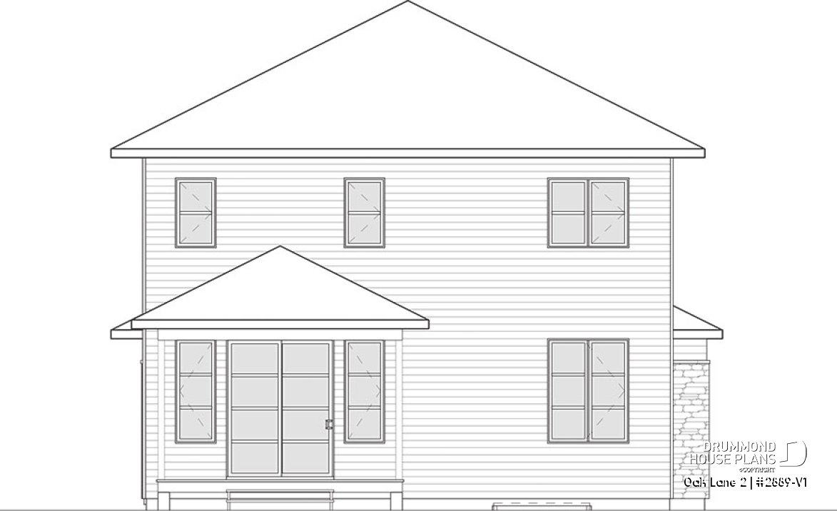 Rear view - BASE MODEL - Oak Lane 2