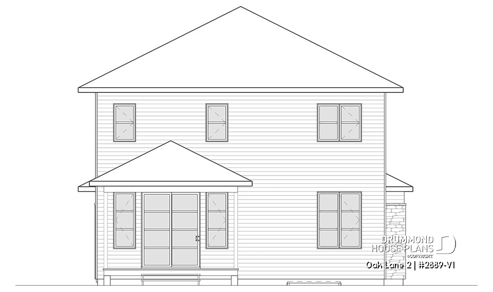 Rear view - BASE MODEL - Oak Lane 2