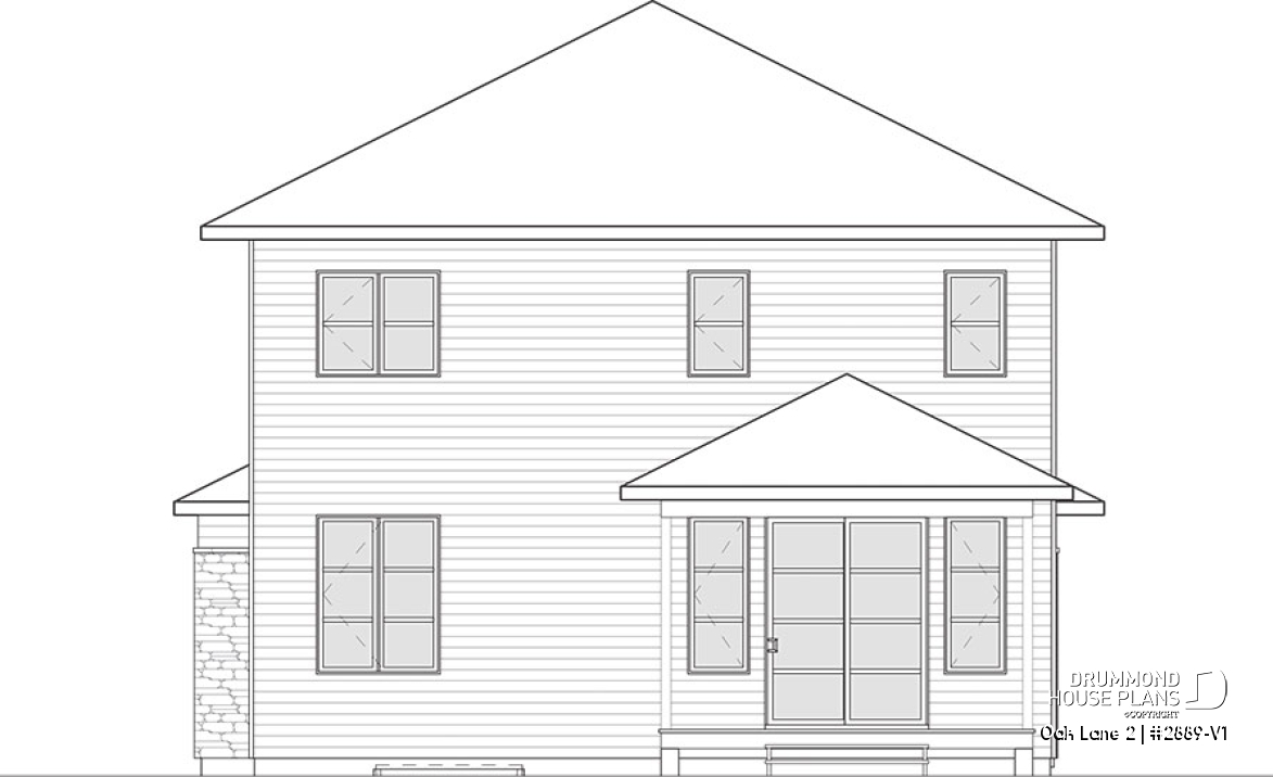 Rear view - BASE MODEL - Oak Lane 2