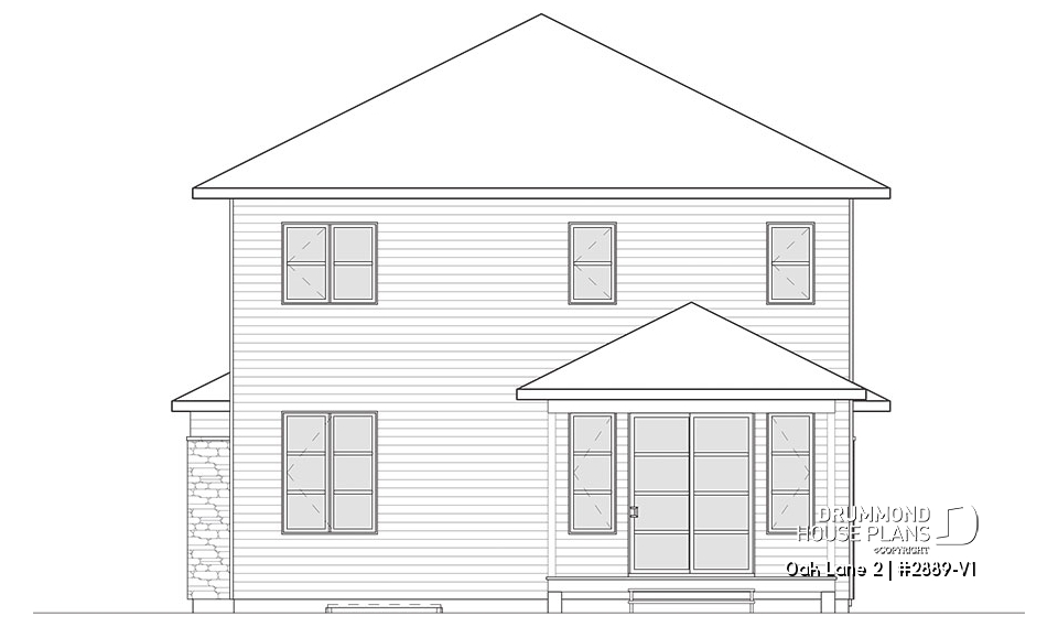 Rear view - BASE MODEL - Oak Lane 2