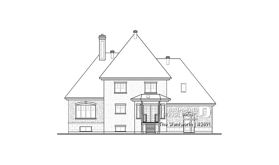 rear elevation - The Wentworth