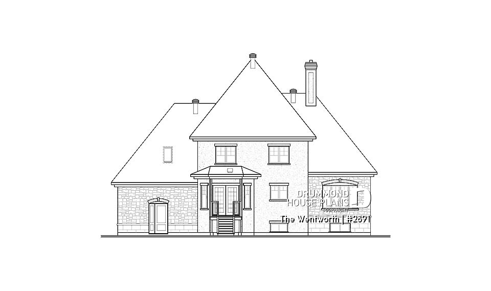 rear elevation - The Wentworth