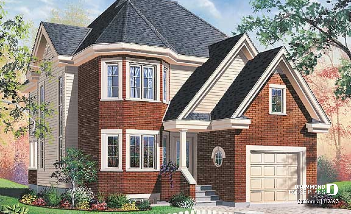 front - BASE MODEL - Floor plan including a small home gym, home office, cathedral ceiling, and more! - California
