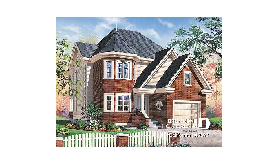 front - BASE MODEL - Floor plan including a small home gym, home office, cathedral ceiling, and more! - California