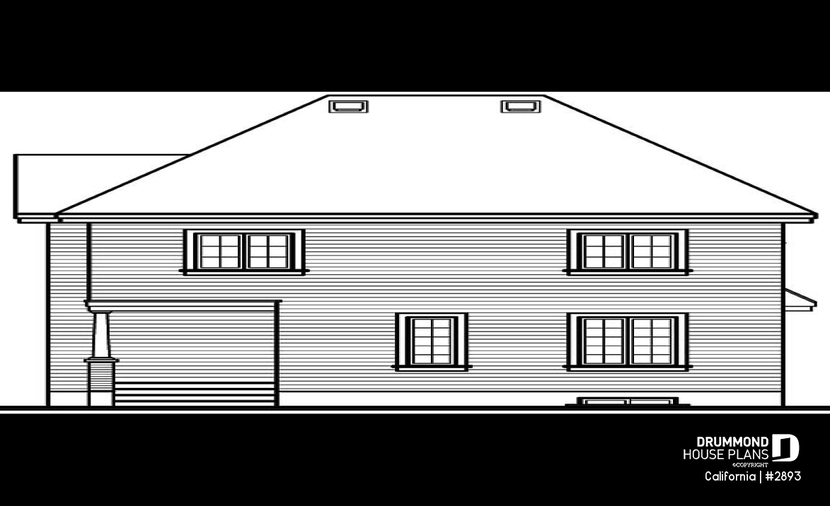 rear elevation - California