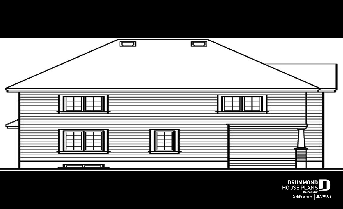 rear elevation - California