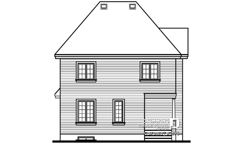 rear elevation - California