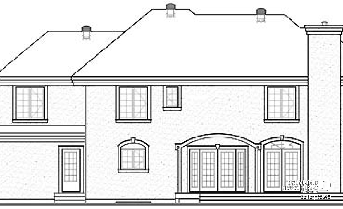 rear elevation - Doric