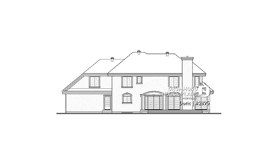 rear elevation - Doric