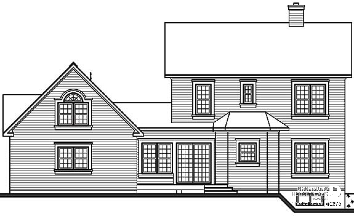 rear elevation - The Collector