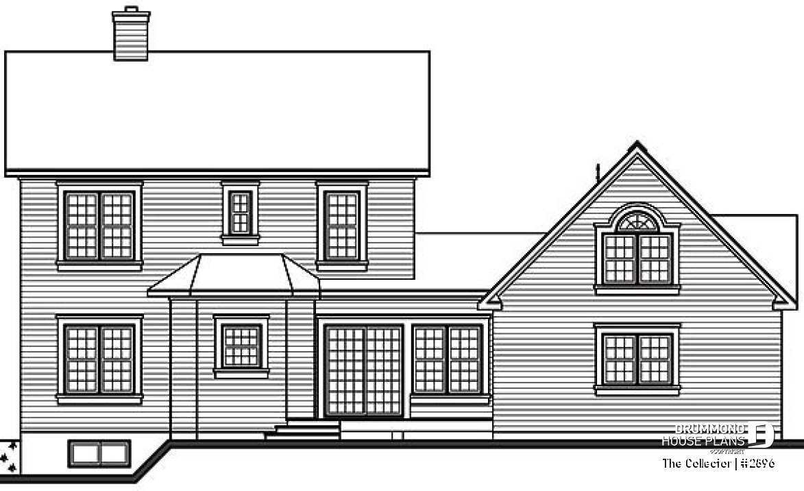 rear elevation - The Collector