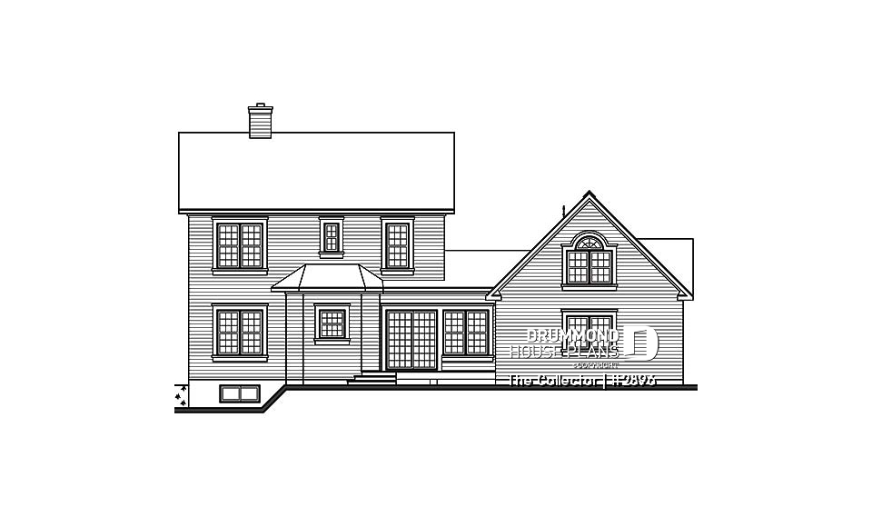 rear elevation - The Collector