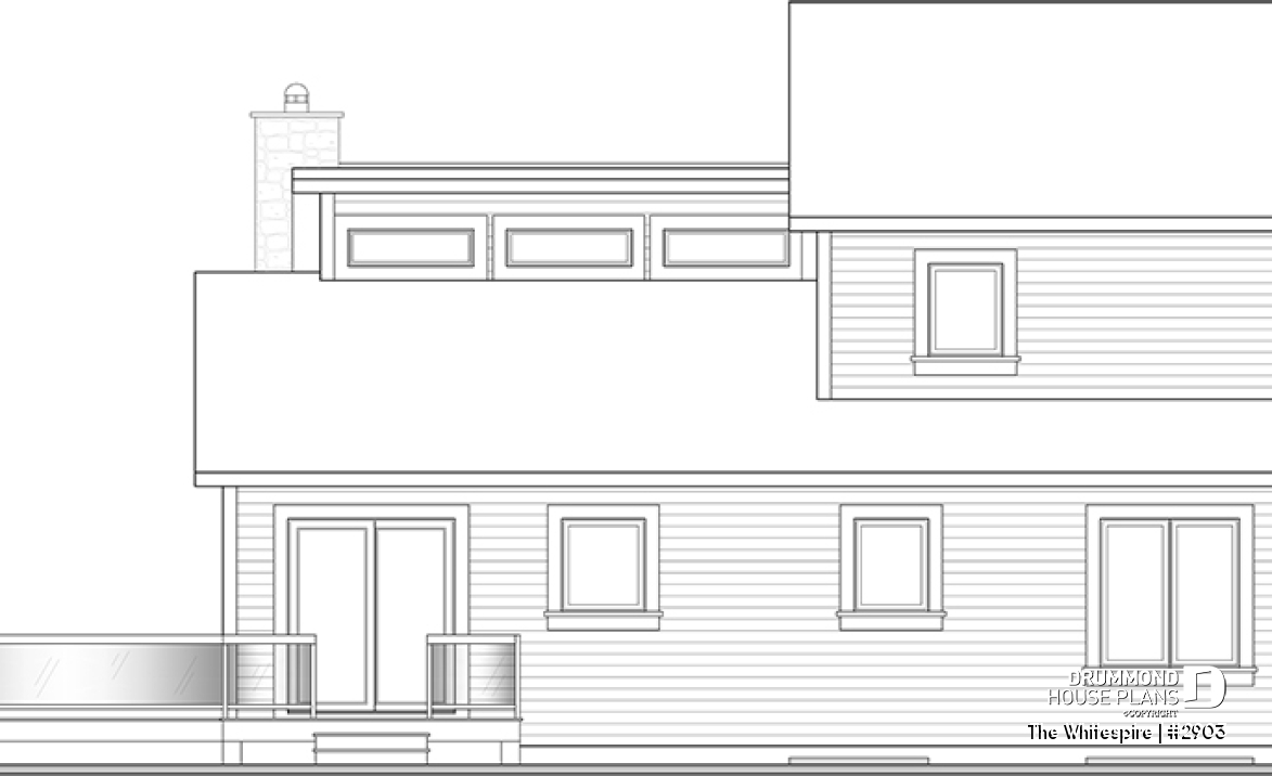 rear elevation - The Whitespire