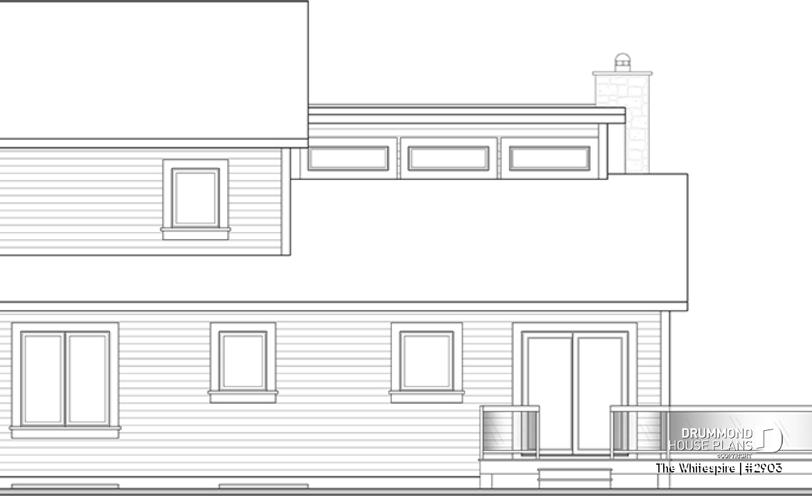 rear elevation - The Whitespire