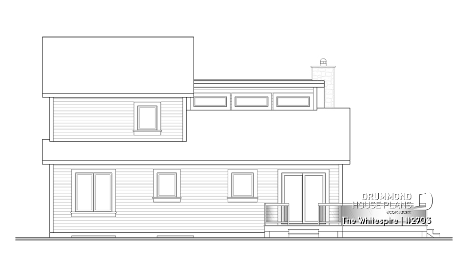 rear elevation - The Whitespire