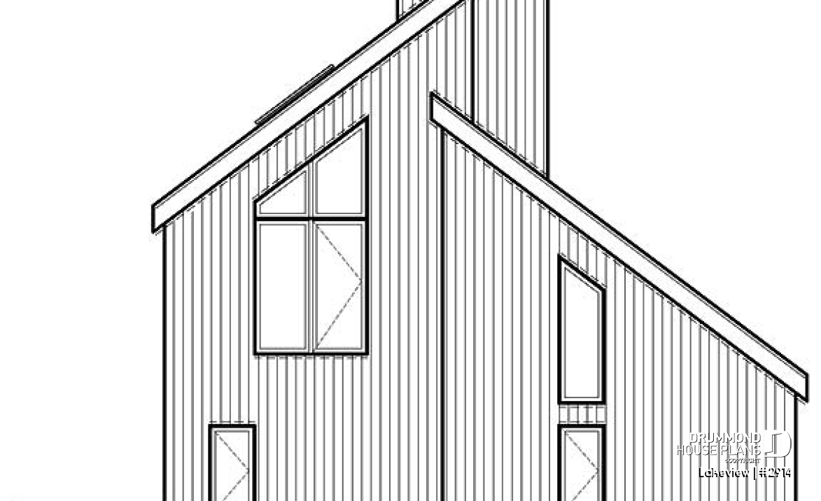rear elevation - Lakeview