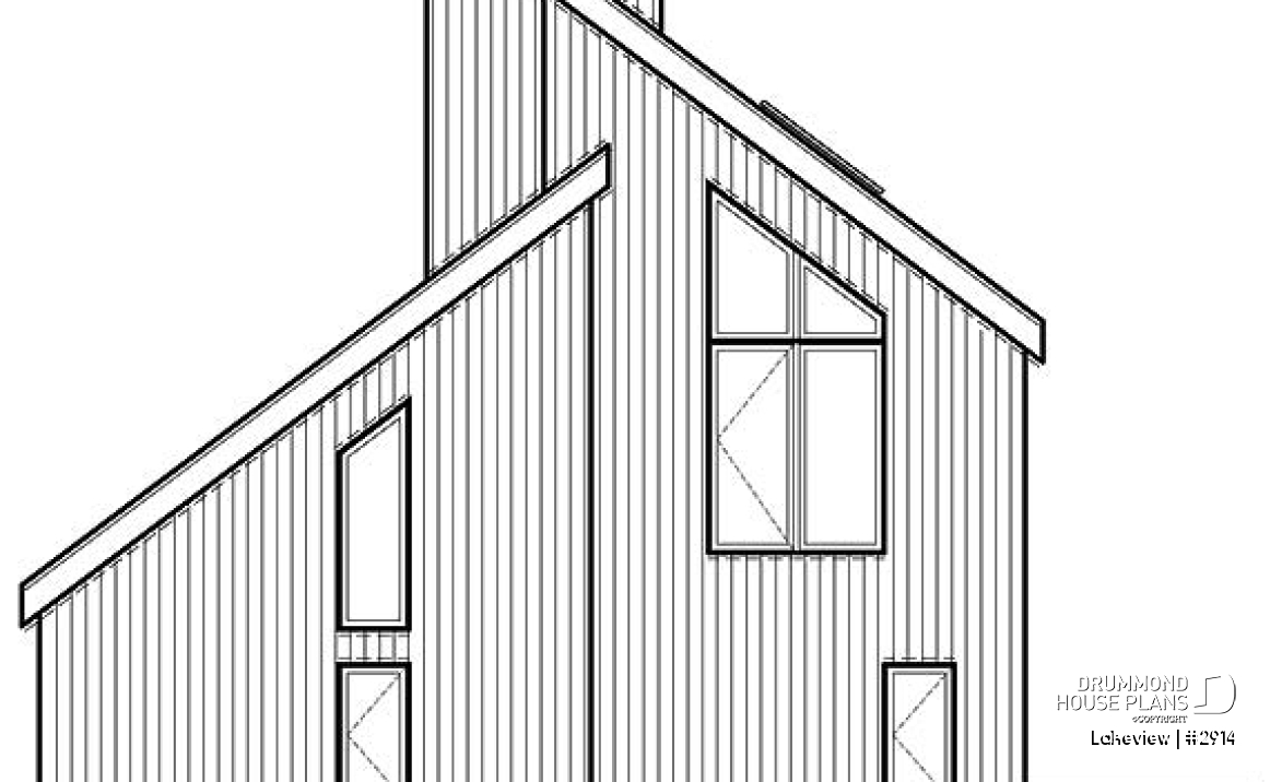 rear elevation - Lakeview