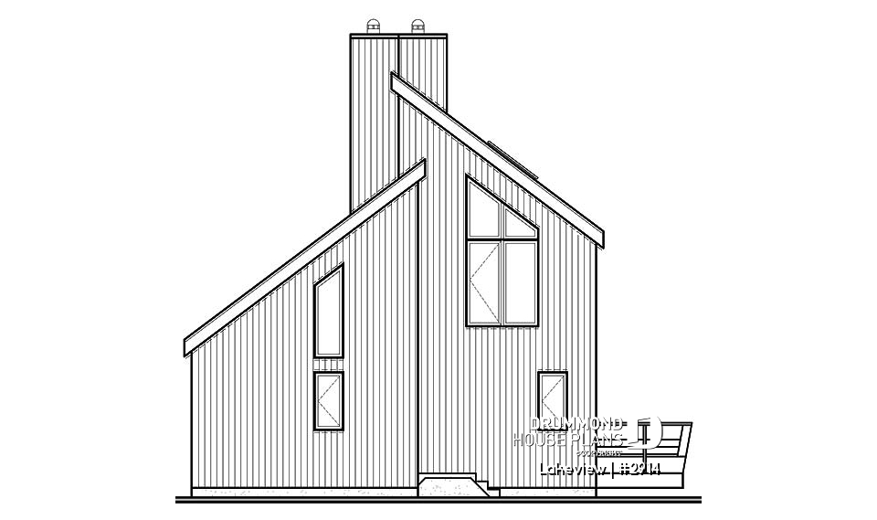 rear elevation - Lakeview