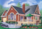 front - BASE MODEL - 4-season vacation home with 2 master suites (total up to 4 bedrooms), 2-car garage, central fireplace - Ionic