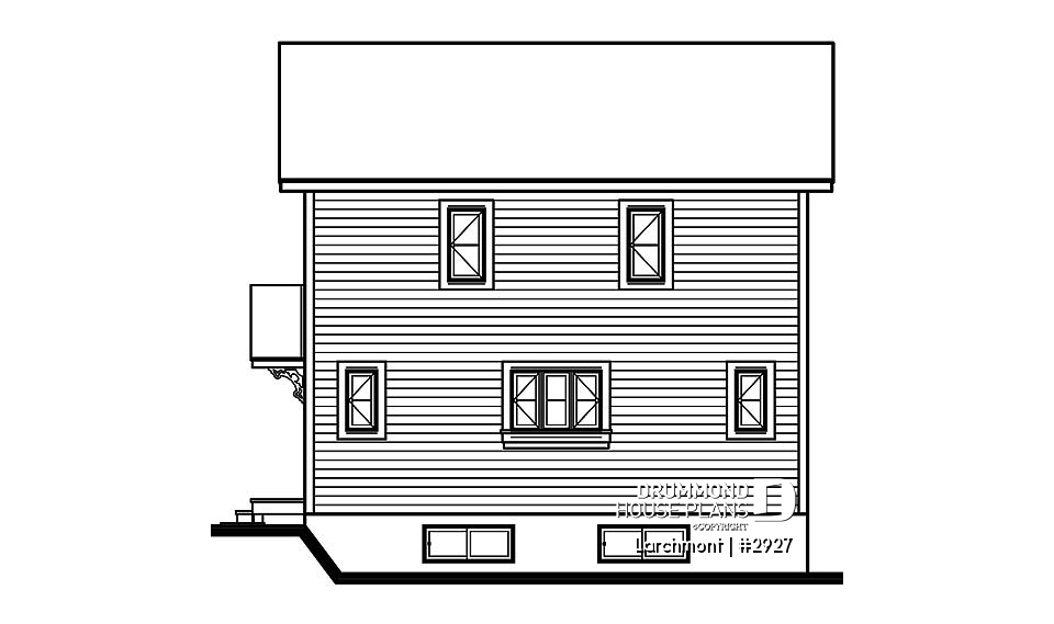 rear elevation - Larchmont
