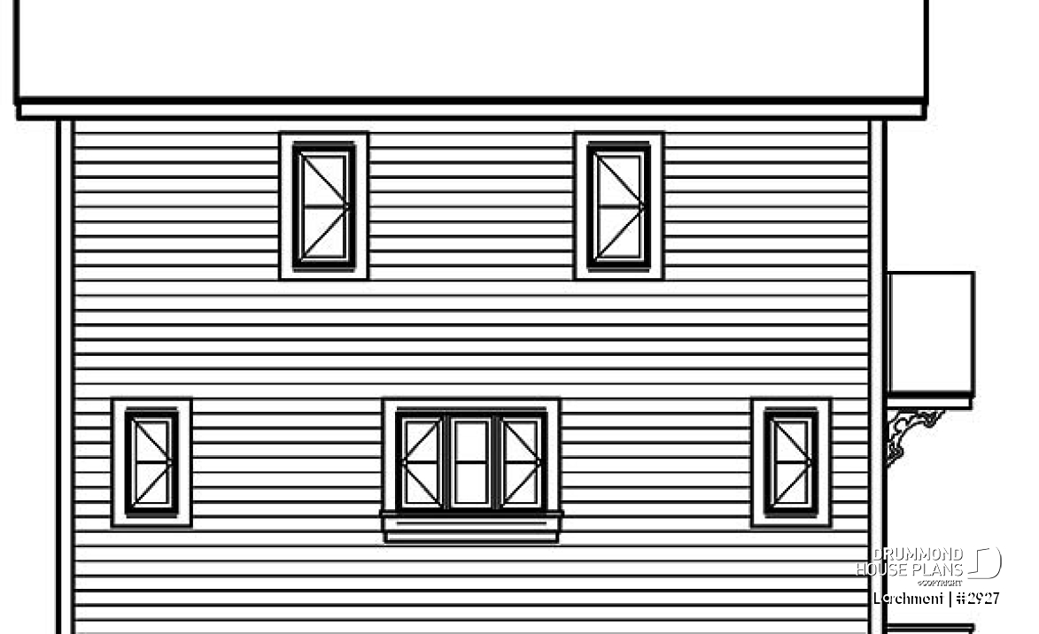 rear elevation - Larchmont