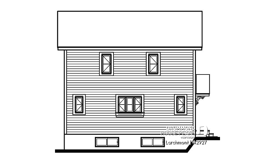 rear elevation - Larchmont
