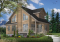 front - BASE MODEL - Rustic cottage house plan, ski chalet, 2 large bedrooms, open concept, mezzanine, deck - Stonemason