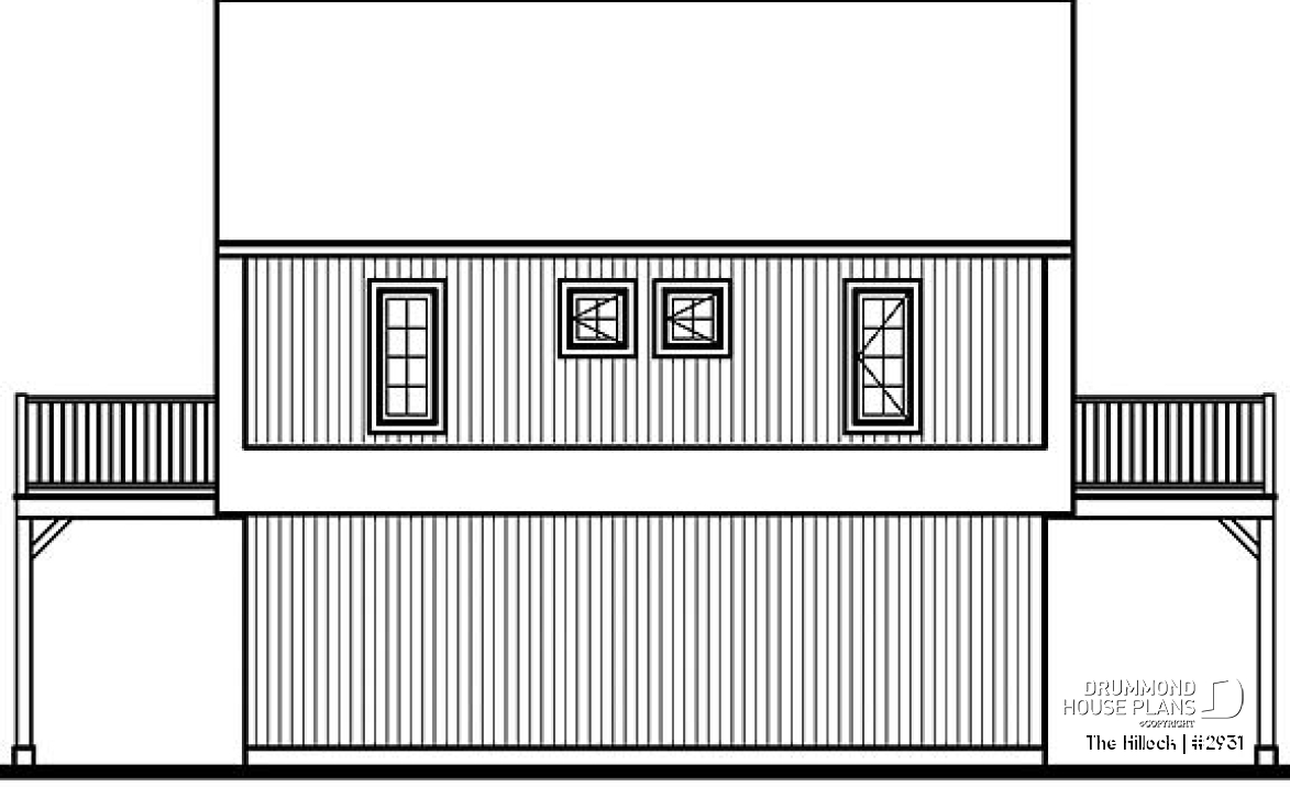 rear elevation - The Hillock