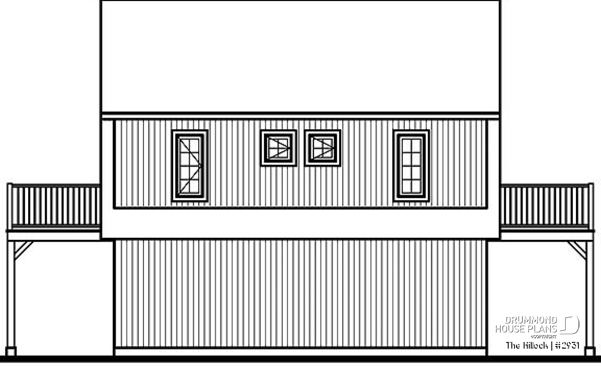 rear elevation - The Hillock
