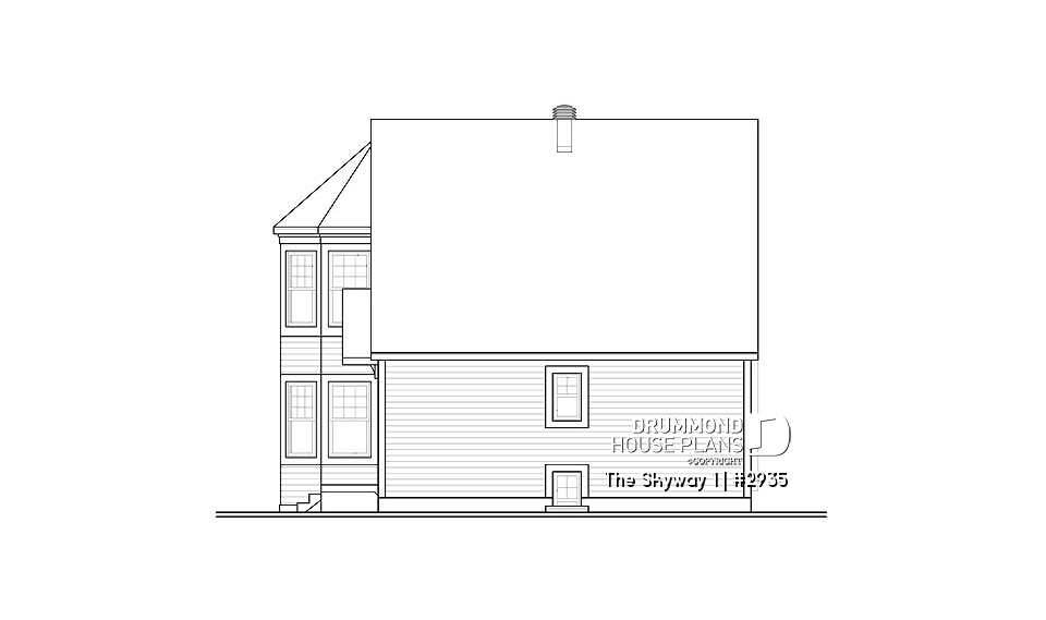 rear elevation - The Skyway 1