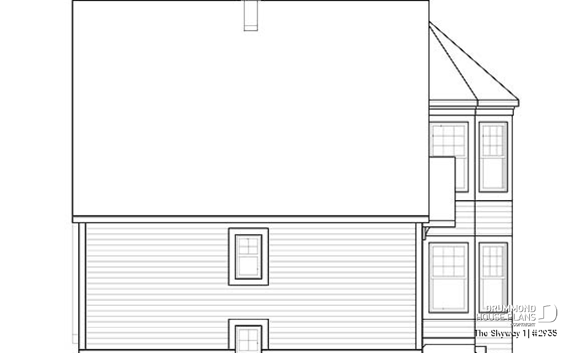 rear elevation - The Skyway 1