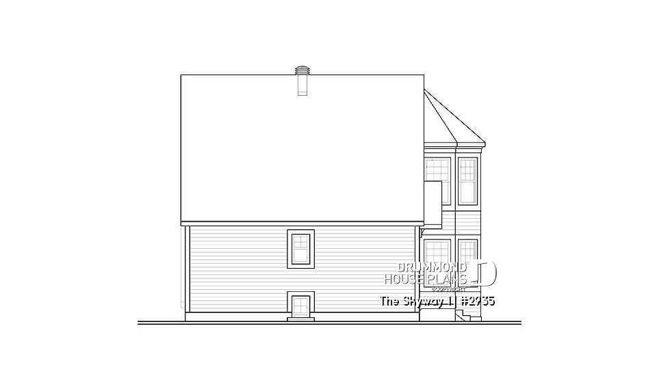 rear elevation - The Skyway 1