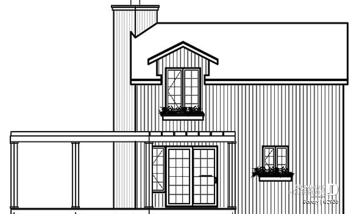rear elevation - Gaudry
